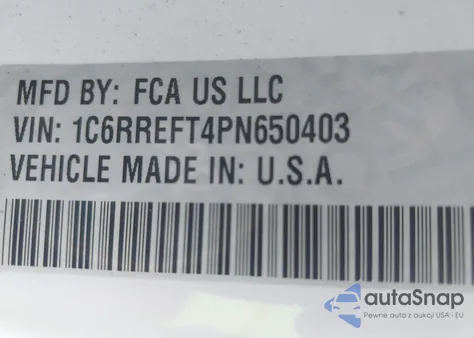 2023 Ram 1500 Big Horn 4X2 5'7 Box из США, поврежденный, VIN 1C6RREFT4PN650403